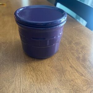 Longaberger Deep Purple Ceramic Container
